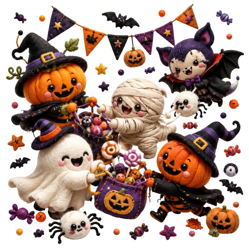 Happy Boo 猫咪南瓜墙贴